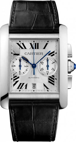 Cartier Tank MC 34.3 Chronograph Stainless Steel / Silver W5330007