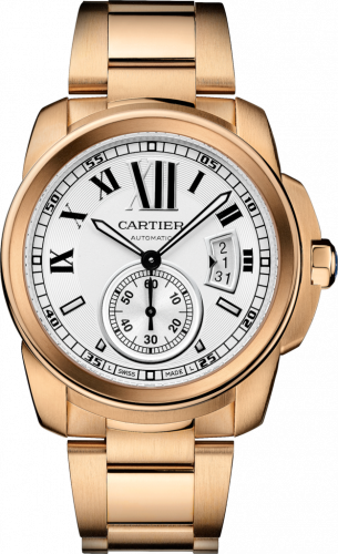 Cartier Calibre de Cartier 42 Pink Gold / Silver / Bracelet W7100018