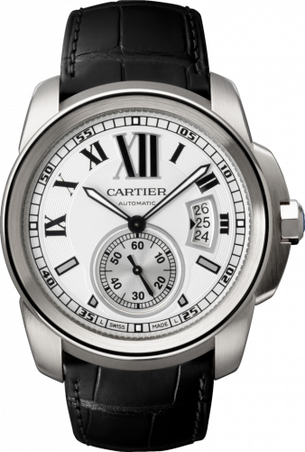Cartier Calibre de Cartier 42 Stainless Steel / Silver W7100037 Cartier Calibre de Cartier 42 Stainless Steel / Silver W7100037