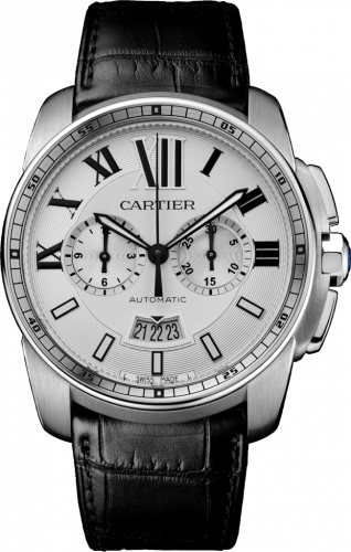 Cartier Calibre de Cartier Chronograph Stainless Steel / Silver W7100046 Cartier Calibre de Cartier Chronograph Stainless Steel / Silver W7100046