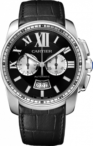 Cartier Calibre de Cartier Chronograph Stainless Steel / Black W7100060 Cartier Calibre de Cartier Chronograph Stainless Steel / Black W7100060
