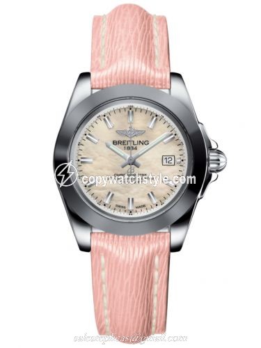 Breitling Galactic 32 Sleek Edition Stainless Steel / Pearl / Sahara W7133012/A800/238X/A14BA.1 Breitling Galactic 32 Sleek Edition Stainless Steel / Pearl / Sahara W7133012/A800/238X/A14BA.1
