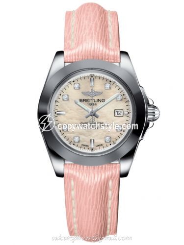 Breitling Galactic 32 Sleek Edition Stainless Steel / Pearl Diamond / Sahara W7133012/A801/238X/A14BA.1