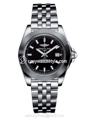 Breitling Galactic 32 Sleek Edition Stainless Steel / Trophy Black / Bracelet W7133012/BF62/792A Breitling Galactic 32 Sleek Edition Stainless Steel / Trophy Black / Bracelet W7133012/BF62/792A