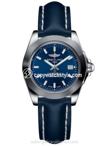 Breitling Galactic 32 Sleek Edition Stainless Steel / Horizon Blue / Calf W7133012/C951/116X/A14BA.1 Breitling Galactic 32 Sleek Edition Stainless Steel / Horizon Blue / Calf W7133012/C951/116X/A14BA.1