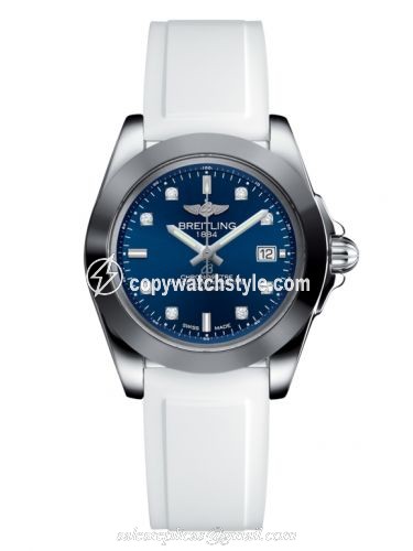 Breitling Galactic 32 Sleek Edition Stainless Steel / Horizon Blue Diamond / Rubber W7133012/C966/164S/A14S.1 Breitling Galactic 32 Sleek Edition Stainless Steel / Horizon Blue Diamond / Rubber W7133012/C966/164S/A14S.1