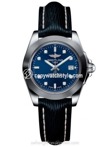Breitling Galactic 32 Sleek Edition Stainless Steel / Horizon Blue Diamond / Sahara W7133012/C966/210X/A14BA.1 Breitling Galactic 32 Sleek Edition Stainless Steel / Horizon Blue Diamond / Sahara W7133012/C966/210X/A14BA.1