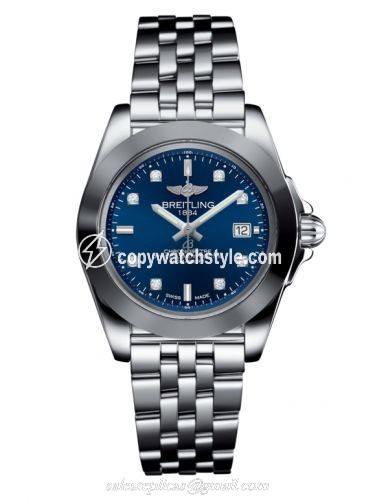 Breitling Galactic 32 Sleek Edition Stainless Steel / Horizon Blue Diamond / Bracelet W7133012/C966/792A Breitling Galactic 32 Sleek Edition Stainless Steel / Horizon Blue Diamond / Bracelet W7133012/C966/792A