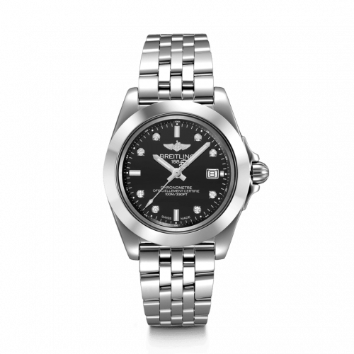 Breitling Galactic 32 Sleek Edition Stainless Steel / Trophy Black Diamond / Bracelet W71330121B1A1 Breitling Galactic 32 Sleek Edition Stainless Steel / Trophy Black Diamond / Bracelet W71330121B1A1