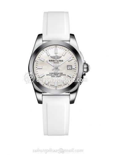 Breitling Galactic 29 Stainless Steel / Pearl / Rubber W7234812/A784/249S/A12S.1 Breitling Galactic 29 Stainless Steel / Pearl / Rubber W7234812/A784/249S/A12S.1