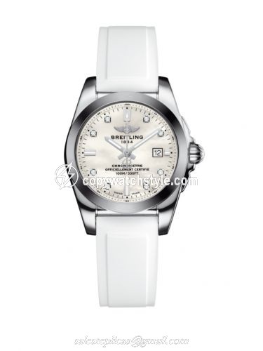 Breitling Galactic 29 Stainless Steel / Pearl Diamond / Rubber W7234812/A785/249S/A12S.1 Breitling Galactic 29 Stainless Steel / Pearl Diamond / Rubber W7234812/A785/249S/A12S.1