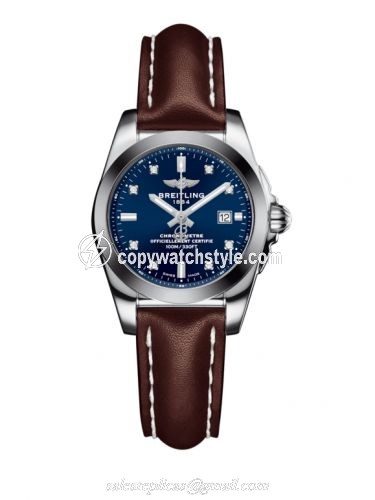 Breitling Galactic 29 Stainless Steel / Horizon Blue Diamond / Calf W7234812/C965/484X/A12BA.1