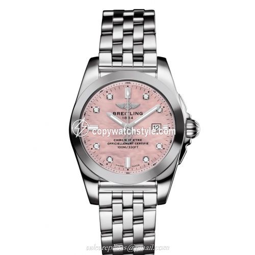 Breitling Galactic 29 Stainless Steel / Pink MOP / Japan Special Edition W7234812/K532/791A Breitling Galactic 29 Stainless Steel / Pink MOP / Japan Special Edition W7234812/K532/791A