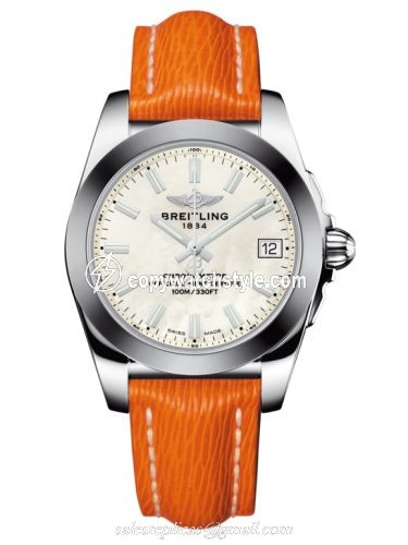 Breitling Galactic 36 Stainless Steel / SleekT / Pearl / Sahara W7433012.A779.217X Breitling Galactic 36 Stainless Steel / SleekT / Pearl / Sahara W7433012.A779.217X