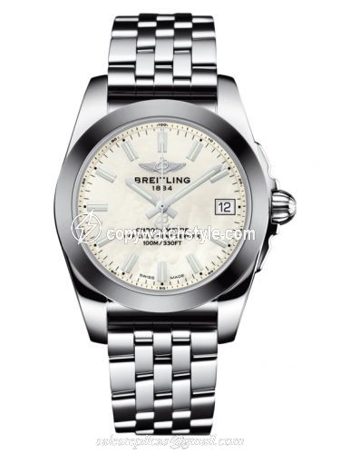 Breitling Galactic 36 Stainless Steel / SleekT / Pearl / Bracelet W7433012.A779.376A Breitling Galactic 36 Stainless Steel / SleekT / Pearl / Bracelet W7433012.A779.376A