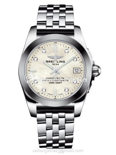 Breitling Galactic 36 Stainless Steel / SleekT / Pearl Diamond / Bracelet W7433012.A780.376A Breitling Galactic 36 Stainless Steel / SleekT / Pearl Diamond / Bracelet W7433012.A780.376A