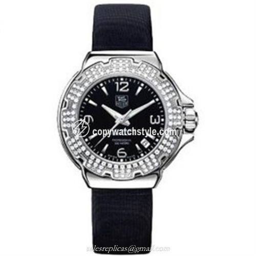 TAG Heuer Formula 1 Quartz 37 Stainless Steel / Diamond / Black / Fabric WAC1214.FC6218 TAG Heuer Formula 1 Quartz 37 Stainless Steel / Diamond / Black / Fabric WAC1214.FC6218