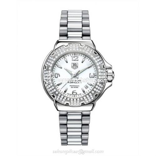 TAG Heuer Formula 1 Quartz 37 Stainless Steel / Diamond / White / Bracelet WAC1215.BA0852 TAG Heuer Formula 1 Quartz 37 Stainless Steel / Diamond / White / Bracelet WAC1215.BA0852