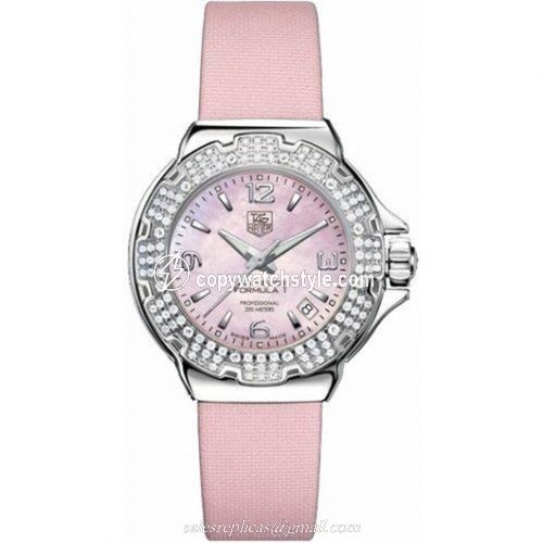 TAG Heuer Formula 1 Quartz 37 Stainless Steel / Diamond / MOP / Fabric WAC1216.FC6220 TAG Heuer Formula 1 Quartz 37 Stainless Steel / Diamond / MOP / Fabric WAC1216.FC6220