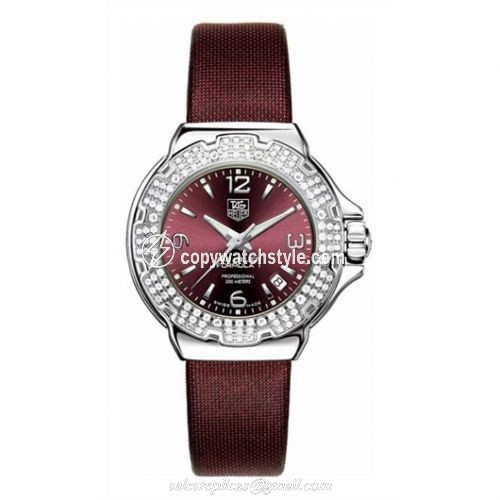TAG Heuer Formula 1 Quartz 37 Stainless Steel / Diamond / Purple / Fabric WAC1219.FC6223 TAG Heuer Formula 1 Quartz 37 Stainless Steel / Diamond / Purple / Fabric WAC1219.FC6223