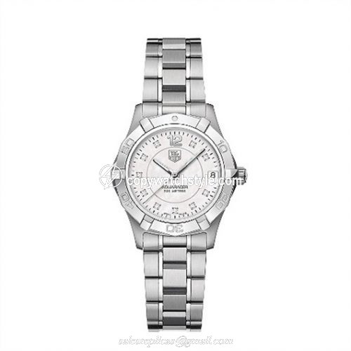 TAG Heuer Aquaracer 300M Quartz 32 Stainless Steel / MOP - Diamond / Bracelet WAF1312.BA0817