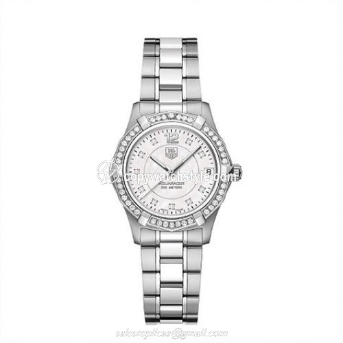 TAG Heuer Aquaracer 300M Quartz 32 Stainless Steel / Diamond / MOP - Diamond / Bracelet WAF1313.BA0819 TAG Heuer Aquaracer 300M Quartz 32 Stainless Steel / Diamond / MOP - Diamond / Bracelet WAF1313.BA0819