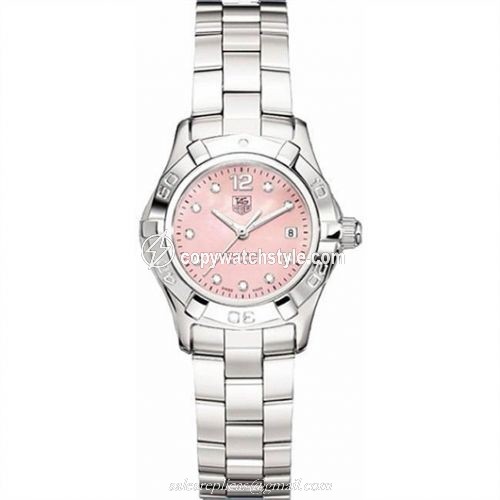 TAG Heuer Aquaracer 300M Quartz 27 Stainless Steel / Pink MOP - Diamond / Bracelet WAF141A.BA0824 TAG Heuer Aquaracer 300M Quartz 27 Stainless Steel / Pink MOP - Diamond / Bracelet WAF141A.BA0824