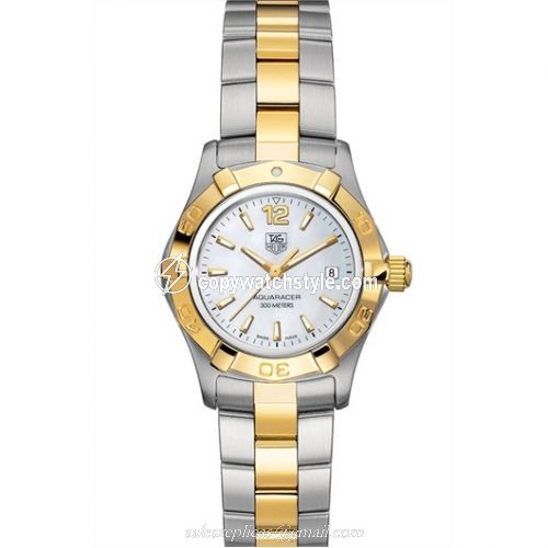 TAG Heuer Aquaracer 300M Quartz 27 Stainless Steel / Yellow Gold / MOP / Bracelet WAF1424.BB0825 TAG Heuer Aquaracer 300M Quartz 27 Stainless Steel / Yellow Gold / MOP / Bracelet WAF1424.BB0825