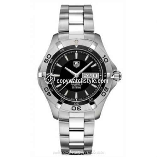 TAG Heuer Aquaracer 300M Calibre 5 Day-Date 41 Stainless Steel / Black / Bracelet WAF2010.BA0818 TAG Heuer Aquaracer 300M Calibre 5 Day-Date 41 Stainless Steel / Black / Bracelet WAF2010.BA0818
