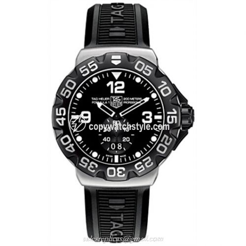 TAG Heuer Formula 1 Big Date 44 Stainless Steel / Black / Rubber WAH1010.BT0717 TAG Heuer Formula 1 Big Date 44 Stainless Steel / Black / Rubber WAH1010.BT0717