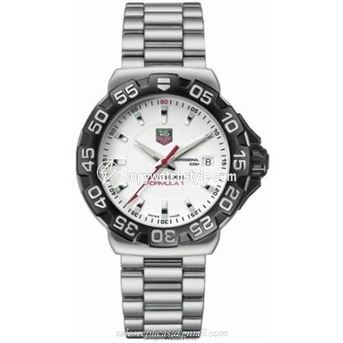 TAG Heuer Formula 1 Quartz 41 Stainless Steel / White / Bracelet WAH1111.BA0850 TAG Heuer Formula 1 Quartz 41 Stainless Steel / White / Bracelet WAH1111.BA0850