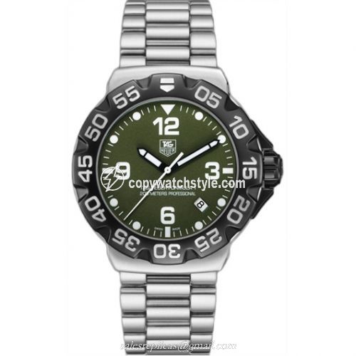 TAG Heuer Formula 1 Quartz 41 Stainless Steel / Green / Bracelet WAH1113.BA0858 TAG Heuer Formula 1 Quartz 41 Stainless Steel / Green / Bracelet WAH1113.BA0858