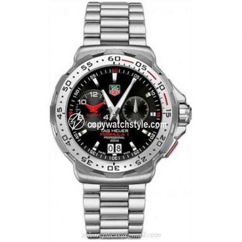 TAG Heuer Formula 1 Alarm 41 Stainless Steel / Black / Bracelet WAH111C.BA0850 TAG Heuer Formula 1 Alarm 41 Stainless Steel / Black / Bracelet WAH111C.BA0850