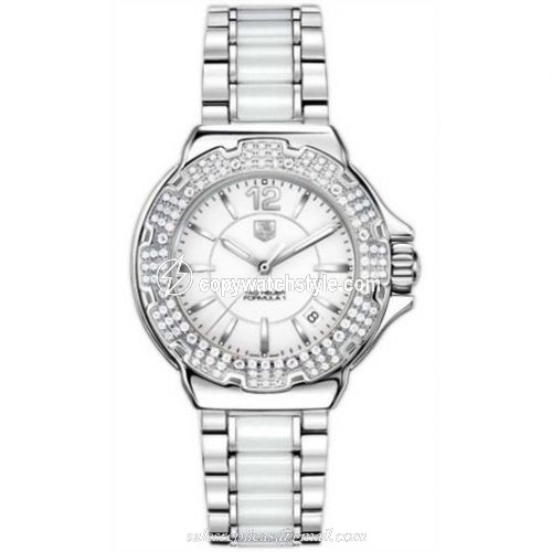TAG Heuer Formula 1 Quartz 37 Stainless Steel / Diamond / White / Bracelet WAH1215.BA0861 TAG Heuer Formula 1 Quartz 37 Stainless Steel / Diamond / White / Bracelet WAH1215.BA0861