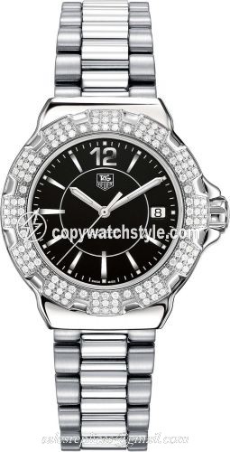 TAG Heuer Formula 1 Quartz 37 Stainless Steel / Diamond / Black / Bracelet WAH1217BA0852