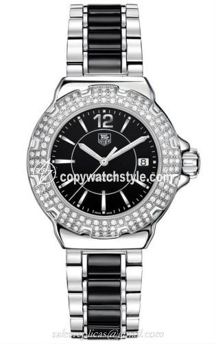 TAG Heuer Formula 1 Quartz 37 Stainless Steel / Diamond / Black / Bracelet WAH1217BA0859 TAG Heuer Formula 1 Quartz 37 Stainless Steel / Diamond / Black / Bracelet WAH1217BA0859
