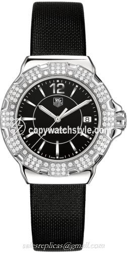 TAG Heuer Formula 1 Quartz 37 Stainless Steel / Diamond / Black / Fabric WAH1217FC6218 TAG Heuer Formula 1 Quartz 37 Stainless Steel / Diamond / Black / Fabric WAH1217FC6218