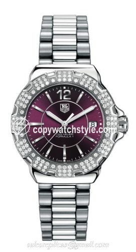 TAG Heuer Formula 1 Quartz 37 Stainless Steel / Diamond / Purple WAH121B.BA0852 TAG Heuer Formula 1 Quartz 37 Stainless Steel / Diamond / Purple WAH121B.BA0852