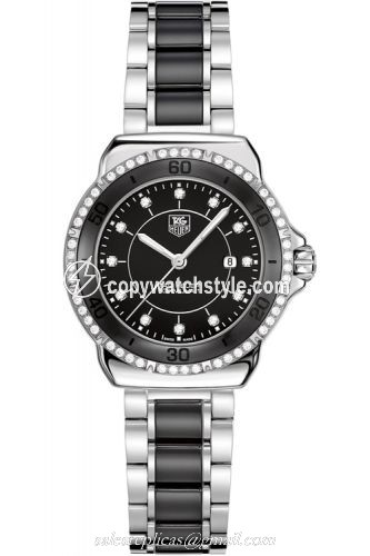 TAG Heuer Formula 1 32 Stainless Steel / Diamond / Black / Bracelet WAH1312.BA0867 TAG Heuer Formula 1 32 Stainless Steel / Diamond / Black / Bracelet WAH1312.BA0867