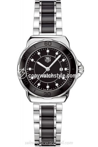 TAG Heuer Formula 1 32 Stainless Steel / Black - Diamond / Bracelet WAH1314.BA0867 TAG Heuer Formula 1 32 Stainless Steel / Black - Diamond / Bracelet WAH1314.BA0867