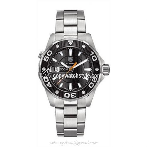 TAG Heuer Aquaracer 500M Quartz 43 Stainless Steel / Black / Bracelet WAJ1110.BA0870 TAG Heuer Aquaracer 500M Quartz 43 Stainless Steel / Black / Bracelet WAJ1110.BA0870