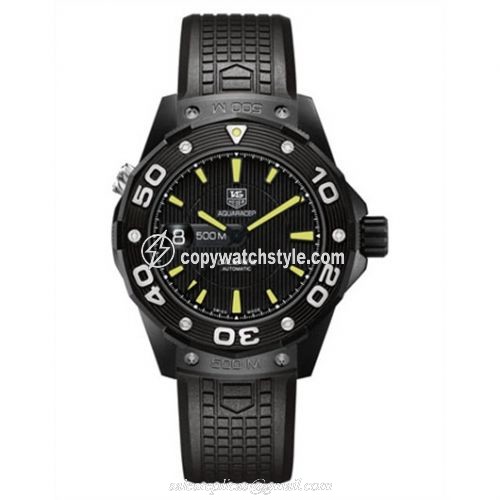 TAG Heuer Aquaracer 500M Calibre 5 43 Titanium PVD / Black / Rubber WAJ2180.FT6015 TAG Heuer Aquaracer 500M Calibre 5 43 Titanium PVD / Black / Rubber WAJ2180.FT6015