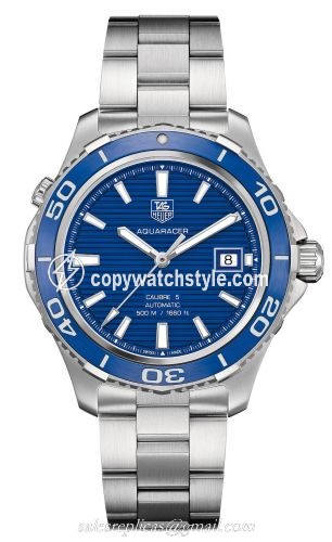 TAG Heuer Aquaracer 500M Calibre 5 41 Stainless Steel / Blue / Bracelet WAK2111.BA0830 TAG Heuer Aquaracer 500M Calibre 5 41 Stainless Steel / Blue / Bracelet WAK2111.BA0830