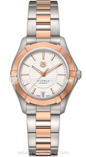 TAG Heuer Aquaracer 200M Calibre 5 34 Stainless Steel / Rose Gold / Silver / Bracelet WAP2350.BD0838 TAG Heuer Aquaracer 200M Calibre 5 34 Stainless Steel / Rose Gold / Silver / Bracelet WAP2350.BD0838
