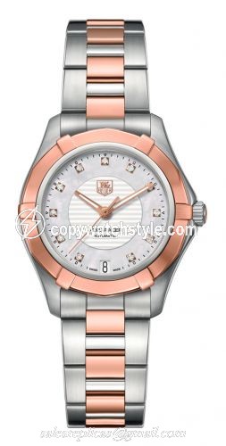 TAG Heuer Aquaracer 200M Calibre 5 34 Stainless Steel / Rose Gold / Silver / Bracelet WAP2351.BD0838 TAG Heuer Aquaracer 200M Calibre 5 34 Stainless Steel / Rose Gold / Silver / Bracelet WAP2351.BD0838