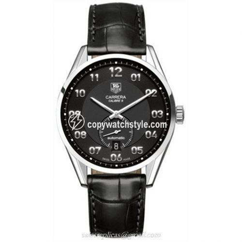TAG Heuer Carrera Calibre 6 39 Stainless Steel / Black / Alligator WAR2110.FC6180