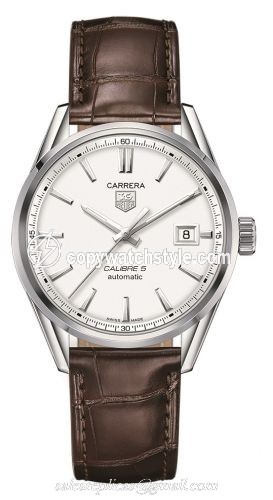 TAG Heuer Carrera Calibre 5 39 Stainless Steel / Silver / Alligator WAR211B.FC6181 TAG Heuer Carrera Calibre 5 39 Stainless Steel / Silver / Alligator WAR211B.FC6181