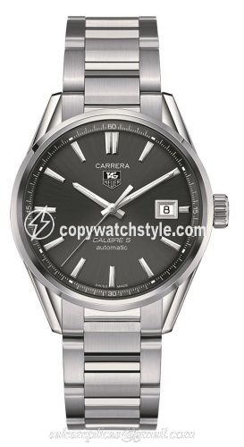 TAG Heuer Carrera Calibre 5 39 Stainless Steel / Grey / Bracelet WAR211C.BA0782 TAG Heuer Carrera Calibre 5 39 Stainless Steel / Grey / Bracelet WAR211C.BA0782