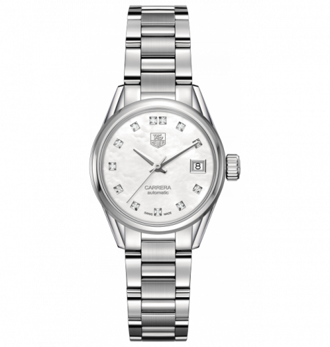 TAG Heuer Carrera Calibre 9 28 Stainless Steel / MOP -- Diamond / Bracelet WAR2414.BA0776 TAG Heuer Carrera Calibre 9 28 Stainless Steel / MOP -- Diamond / Bracelet WAR2414.BA0776