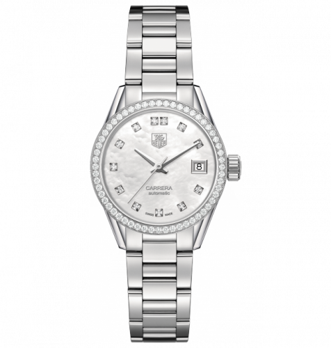 TAG Heuer Carrera Calibre 9 28 Stainless Steel / Diamond / MOP - Diamond / Bracelet WAR2415.BA0770 TAG Heuer Carrera Calibre 9 28 Stainless Steel / Diamond / MOP - Diamond / Bracelet WAR2415.BA0770